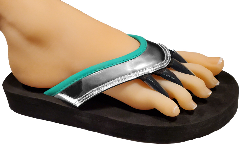 Yoga Sandals® Chandra™ Gen 2.0: Yoga Sandals® Silver Spa Green Chandra (NEW)